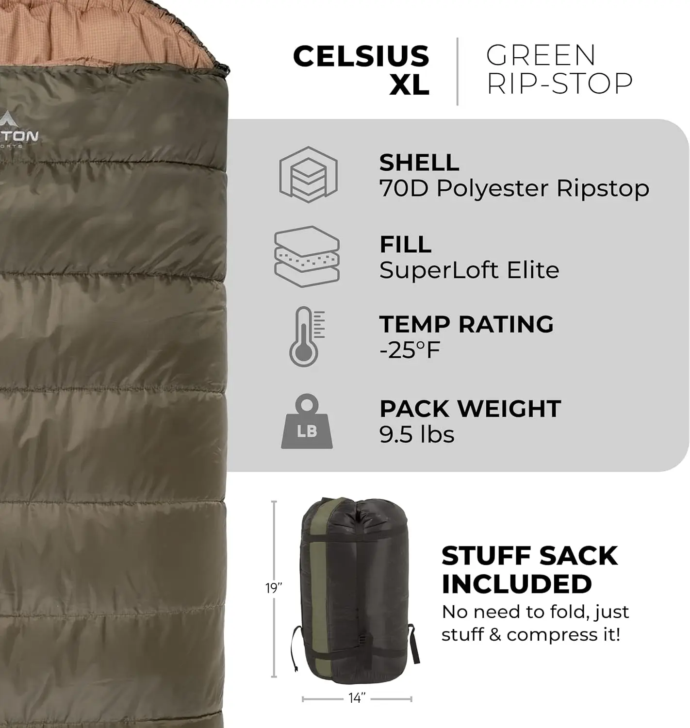 Degree Sleeping Bags, Durable and Warm Sleeping Bag for Adults and Kids. Camping Made Easy&hellip;.and War