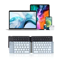 Folding Mini Bluetooth Keyboard Korean Japanese For iphone Mobile Tablet Notebook Portable Office Storage Three Systems Universa