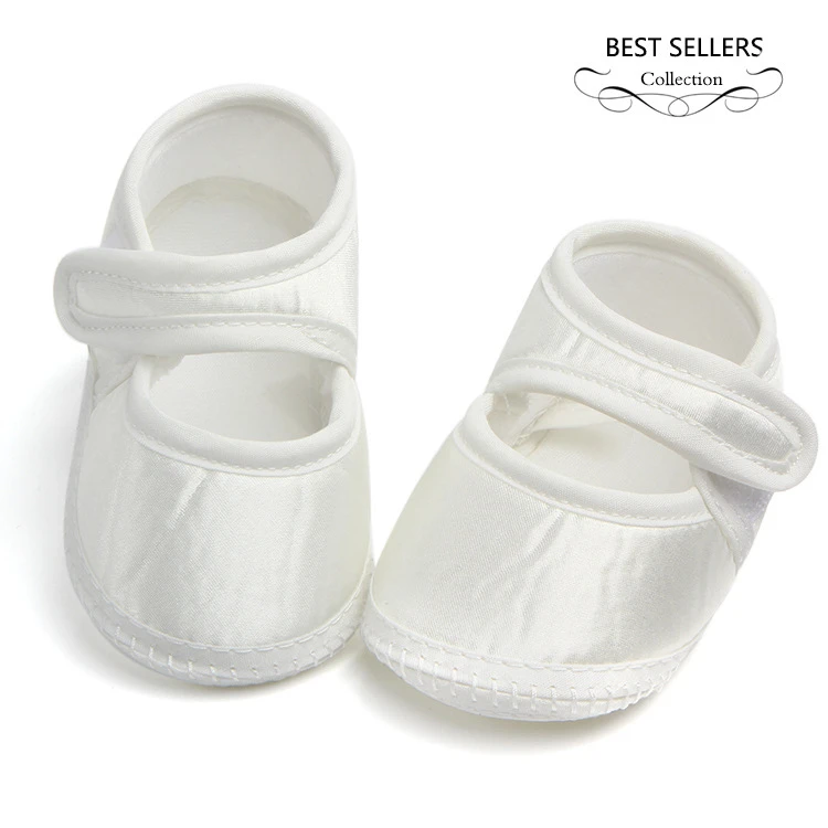 Zapatos para bebés de 0 a meses, zapatos de bautismo para recién nacidos, primeros pasos, suela suave antideslizante, blanco| | - AliExpress