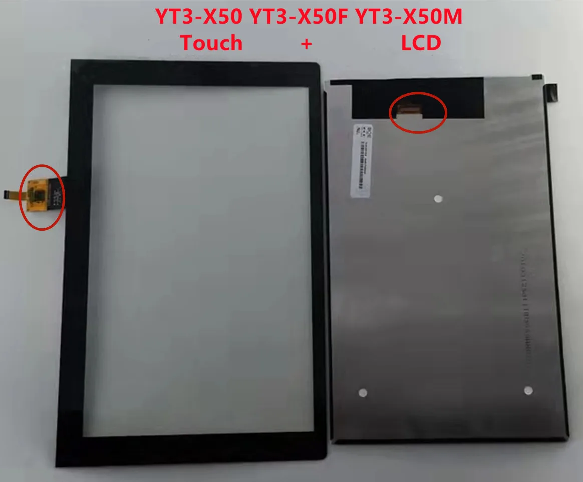 Lenovo YOGA Tab 3 YT3-X50F YT3-X50 YT3-X50M 10.1'' LCD Display Touch Digitizer 