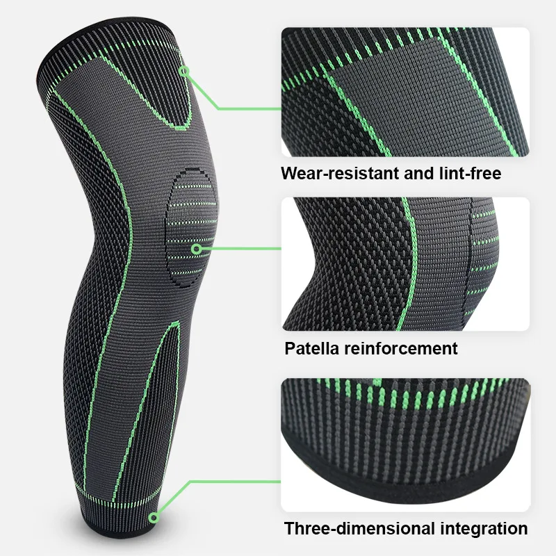 2PC Kompression Knie H&uuml;lse Hosentr&auml;ger Laufen Volleyball Tennis Sport Lange Bein &Auml;rmel Abdeckung Bein Warm Halten Relief Schmerz