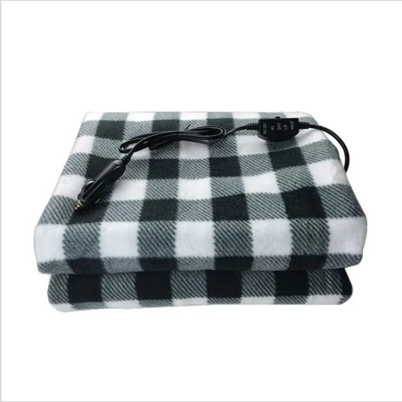 12V Car Electric Heated Blanket Mat For Cold Weather Winter Warm Travel Electric Heated Blanket Mattress For Car Trucks RV Campe