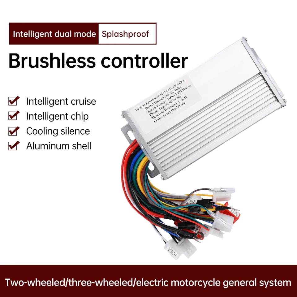 Contrôleur Brushless Intelligent 48V/60V/72V/84V 3000W Double Rangée Pour Vélo/scooter/moto électrique - Neuf