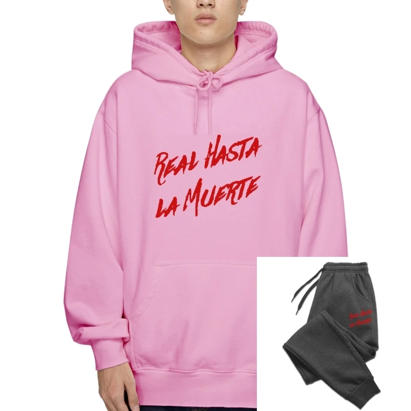 

Real Hasta La Muerte T-Sweatshirt Hoodies Anuel AA Album T-Sweatshirt Hoodies Adult Fan Concert Fleece S-2XL 100% cotton men Out