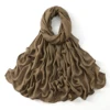 185*75 cm musulman Modal Hijab rayonne coton châles pour femmes mince plaine écharpe grande taille foulard islamique Turban bandeau