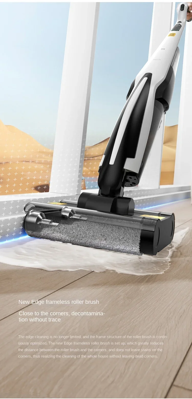 Deerma P20 Floor washing machine extended edge suction mop all-in-one household appliances wireless large suction smart mop 6