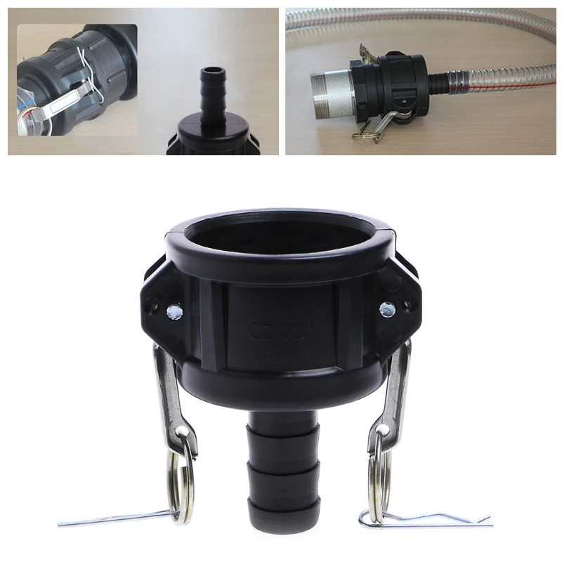 

275-330 Gallon IBC Tote for Tank Drain Adapter 2" Lock To 1" Garden Hose