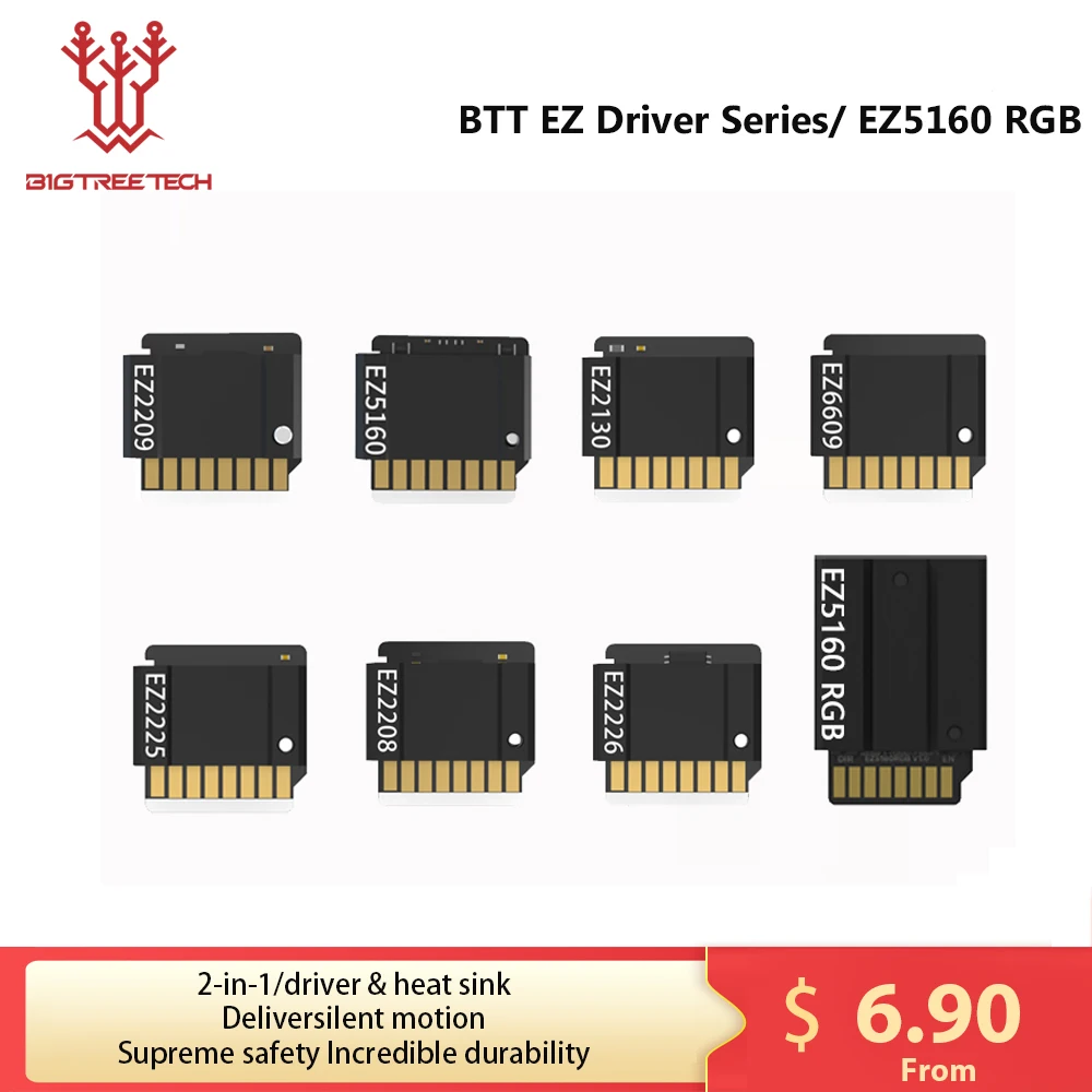Bigtreetech-driver Connector Peças de Impressora 3d para Skr ez Ender v2 Raspberry pi Upgrade Ez2209 V1.0 Ez5160 Pro V1.0 Ez2208 ez