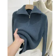 

Winter Womens Sweaters Fall 2021 Women Clothing Knitted Loose Sweater Knitting Wool Oversize Pullover Woman Sweaters Girls Thick