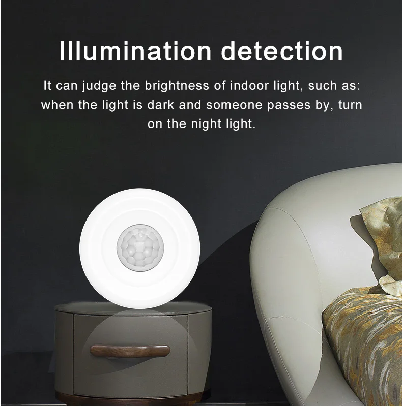 Tuya WiFi Light + PIR Motion Sensor Smart Home Infrared Passive Detector Smart L