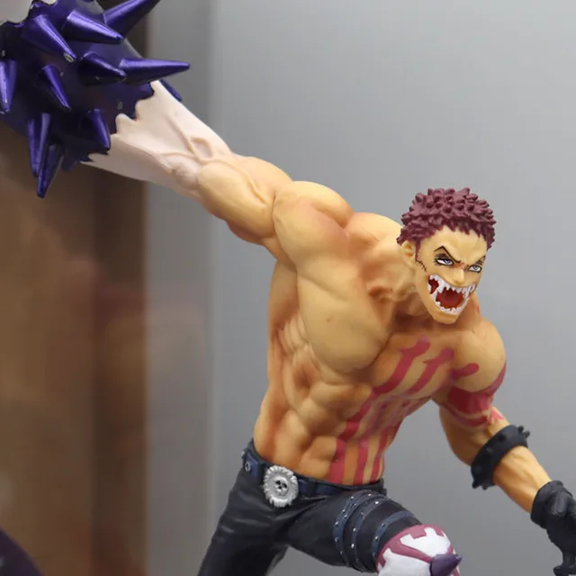 UMA PEDAÇO, Figura de Charlotte Katakuri,PVC Ação Figura 24 cm, caráter de  desenho animado, boneca periférica, ornamentos de desktop de computador,  artista de montagem, rei do estilo, figura em caixa