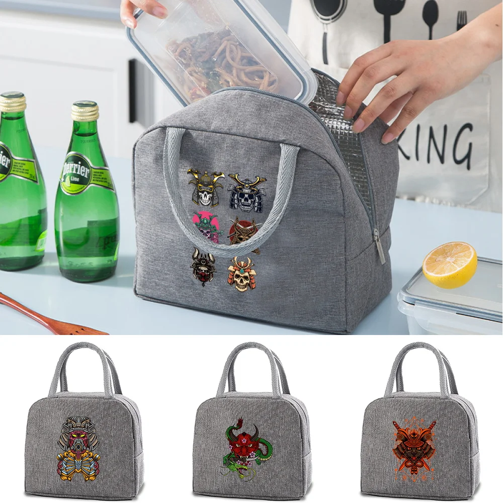 

Детская изоляционная сумка для ланча с принтом монстров, дорожные сумки для хранения пищи для пикника, термобокс для завтрака, обеденный пакет, Холщовая Сумка