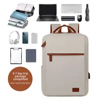 Fashionable and Simple Large-Capacity Backpack Daily Commuting Office Computer Bag