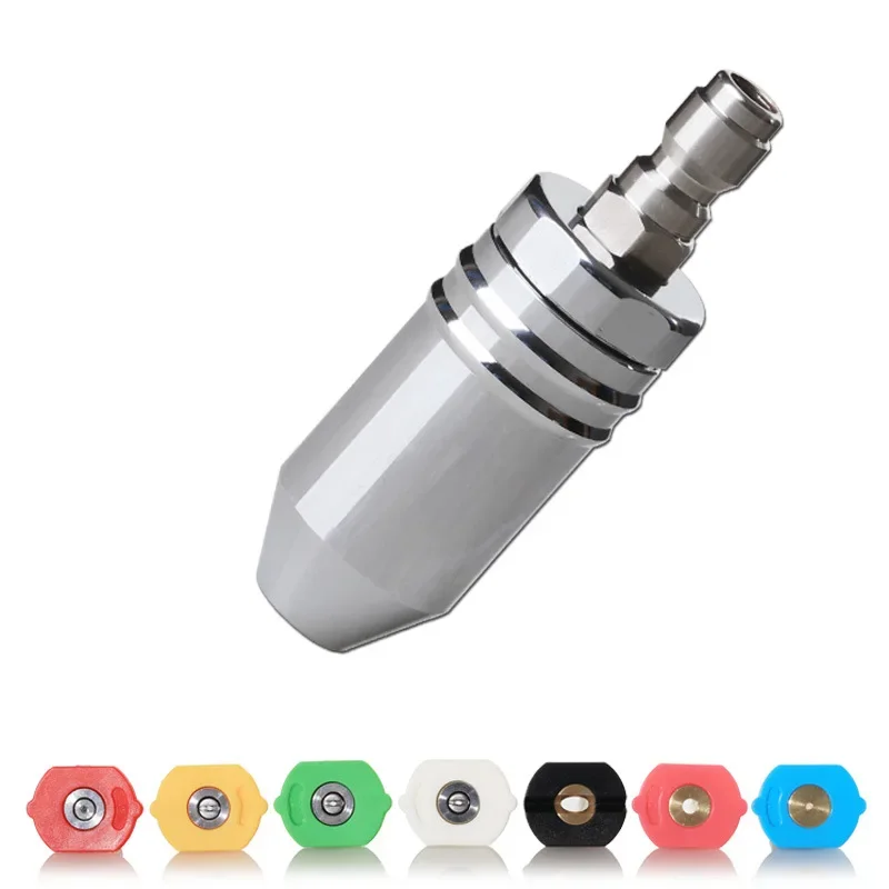 

Turbo Nozzle for Pressure Washer Rotating Nozzle for Hot & Cold Water G1/4 Inch Quick Connect Orifice 1.1mm 3600PSI
