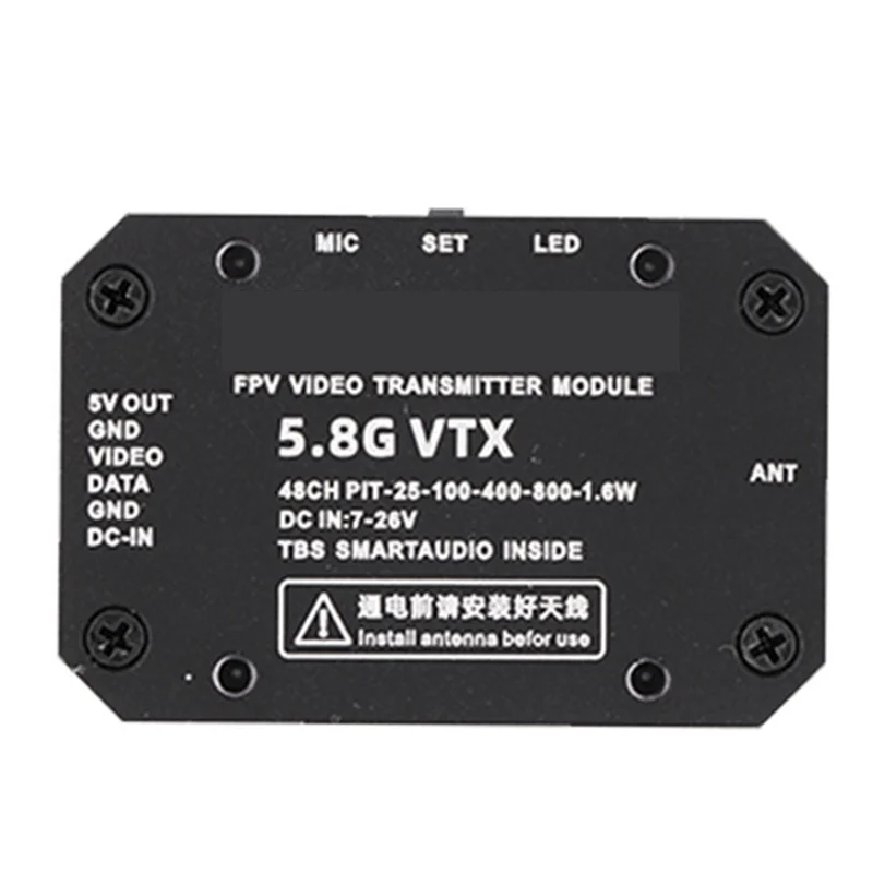 B50B-사이클론 5.8G 1.6W VTX 48CH FPV 비디오 송신기 모듈 RC FPV 장거리 레이싱 드론용
