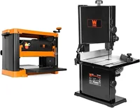 PL1252 15-Amp 12.5-Inch Two-Blade Benchtop Thickness Planer, Black & 9-Inch Band Saw, 2.8-Amp Benchtop (BA3959) 1