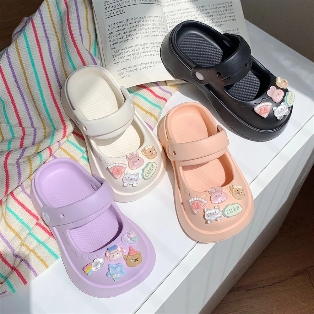 Children's Sandals Cute And Cartoon Kids Boy Girs Garden Shoes Summer Fashionable And Outerwear Slippers for Girls