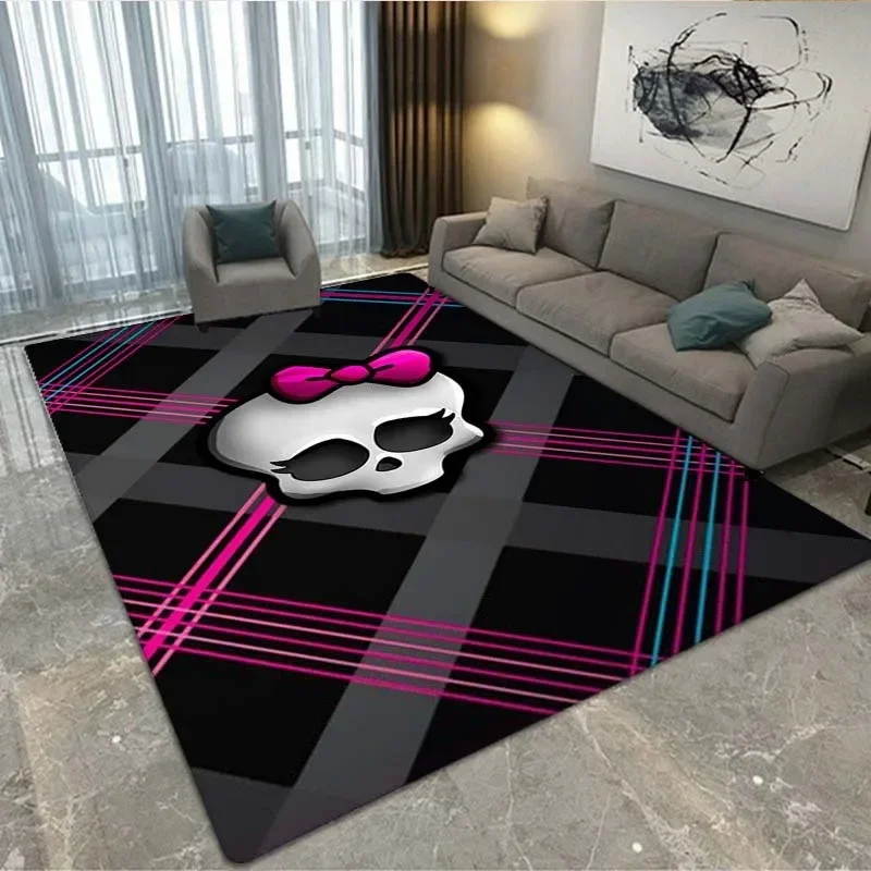 

3D Monster High Anime Cartoon carpet living room bedroom sofa door mat decoration children's game non-slip floor mat gift home