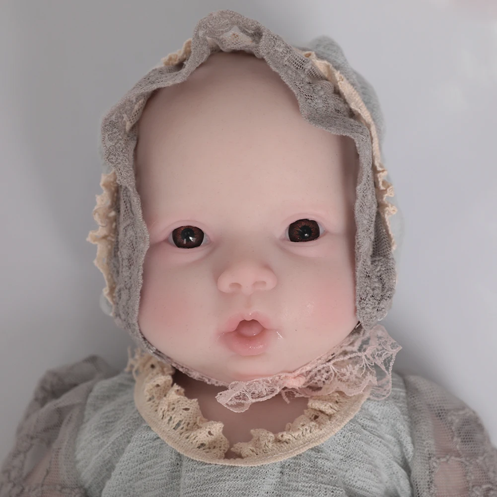 U-charmmore 47cm 3KG Girl Full Silicone Reborn Baby Silicone Reborn Doll Full Body Silicone Girl Real Newborn Baby Kid's Gift 2
