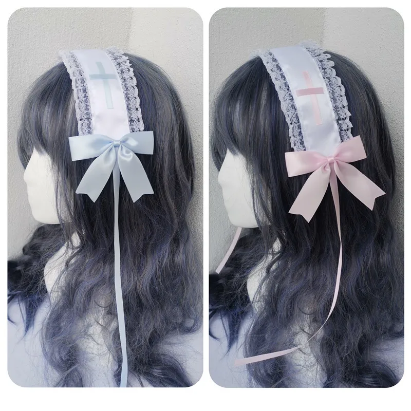 

Anime Lolita Headpiece Dark Headdress Gothic Subculture Hair Band Gothic KC Sweet Lolita Accessories