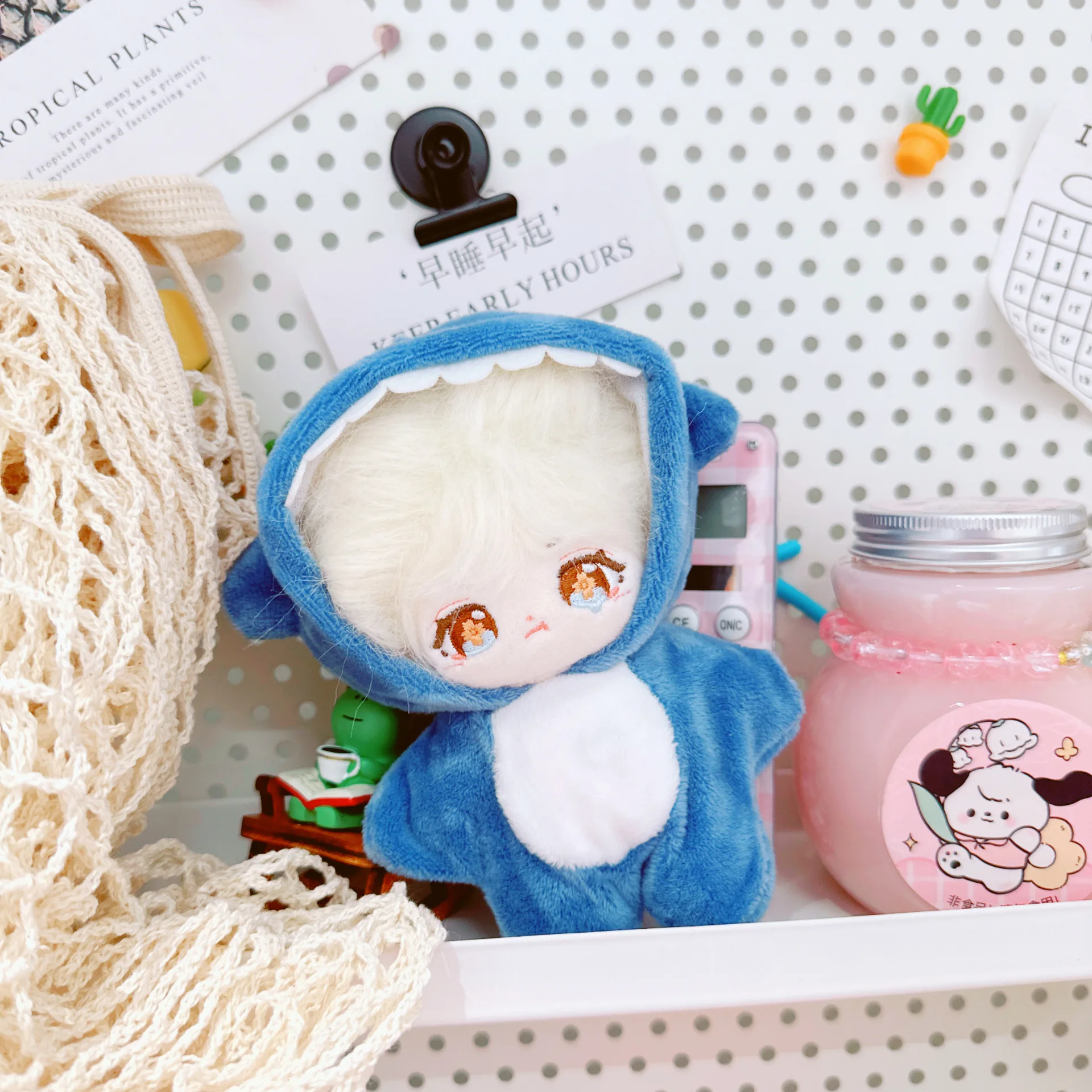 10cm Cute Animals Unicorn Bunny Shark Coat Suit Mini Idol Soft Cotton Doll DIY Clothes Accessory for Girls Fans Collection Gifts