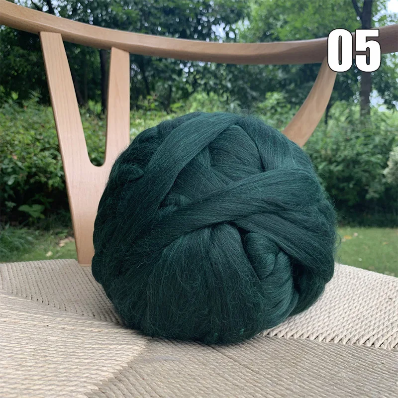 DIY Knitting Kit Craft Supplies Sewing Tools 250g Roving Yarn 8cm Thick