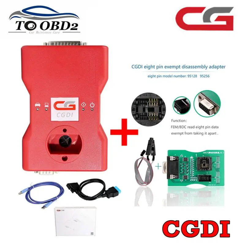 Il Più Nuovo Originale Cgdi Prog Per Bmw Msv80 Fem/Edc Power 3 In 1 Funzione Programmatore Chiave Automatico + Strumento Di Diagnosi + Sicurezza Immo
