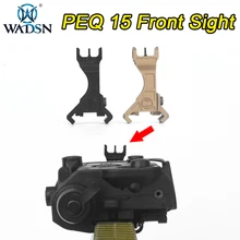 

WADSN BD Metal Tactical Rail Leaf PEQ 15 Front Sight peq Iron Sights Offset Fit 20mm Picatinny Rail Hunting Shooting Accessories