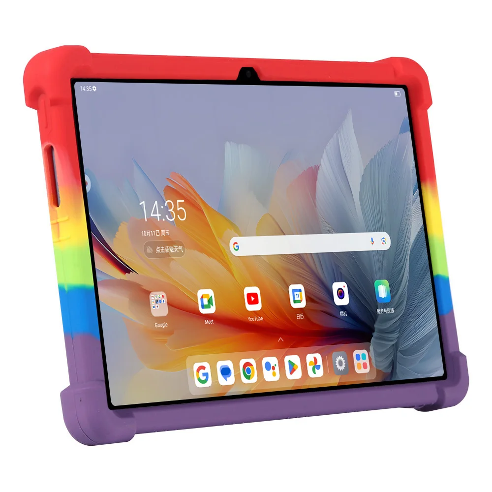 Shockproof Silicone Tablet Cover with Multi-Angle Adjustable Stand