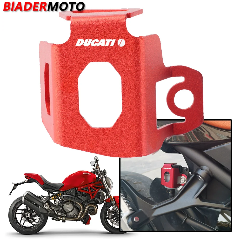 

Cup Cap Cover Guard For Ducati Monster 696 821 2016-2022 DESERT X 2021-2023 Motorcycle Rear Brake Pump Fluid Reservoir Protector