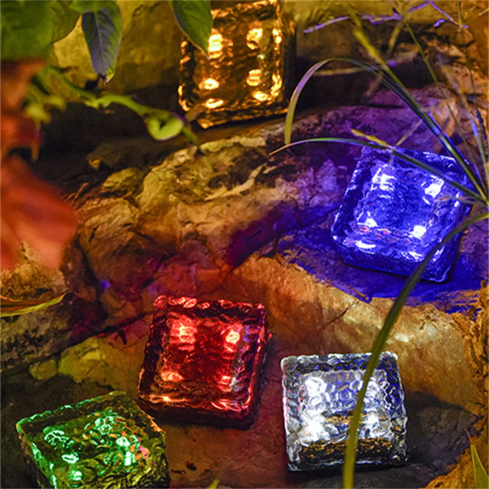 Solar LED Ice Cube Brick Light 3