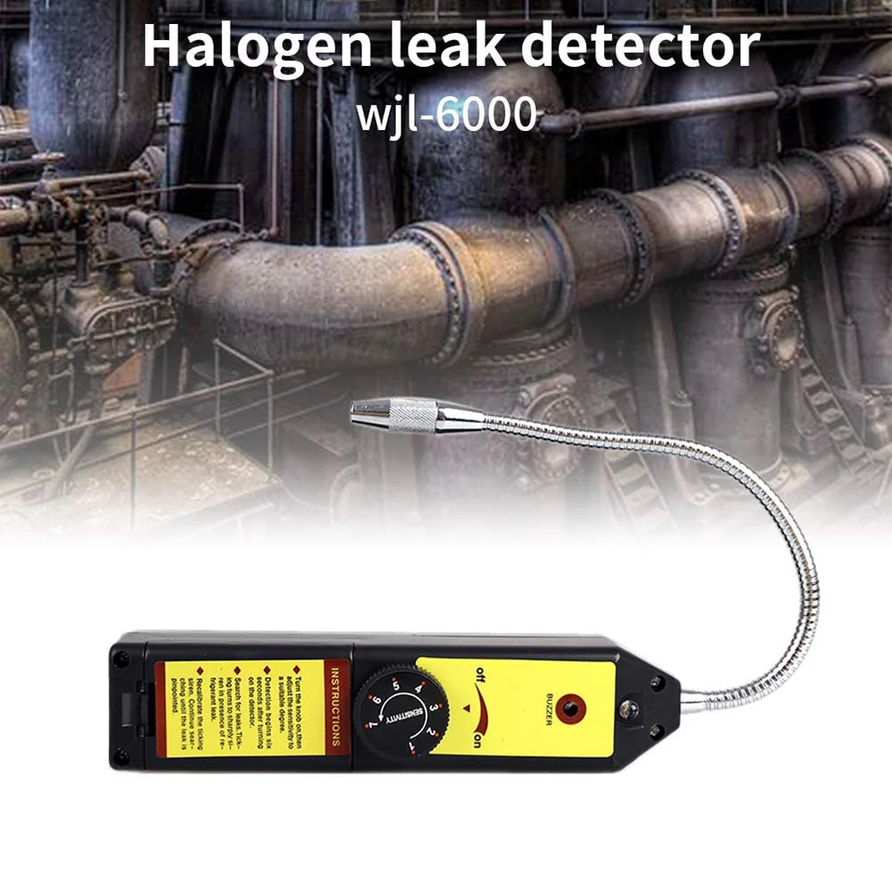 -6000 프레온 할로겐 누출 감지기, 냉매 가스 HVAC R22 R410A R134A R1234YF CFCs HCFC 감지기