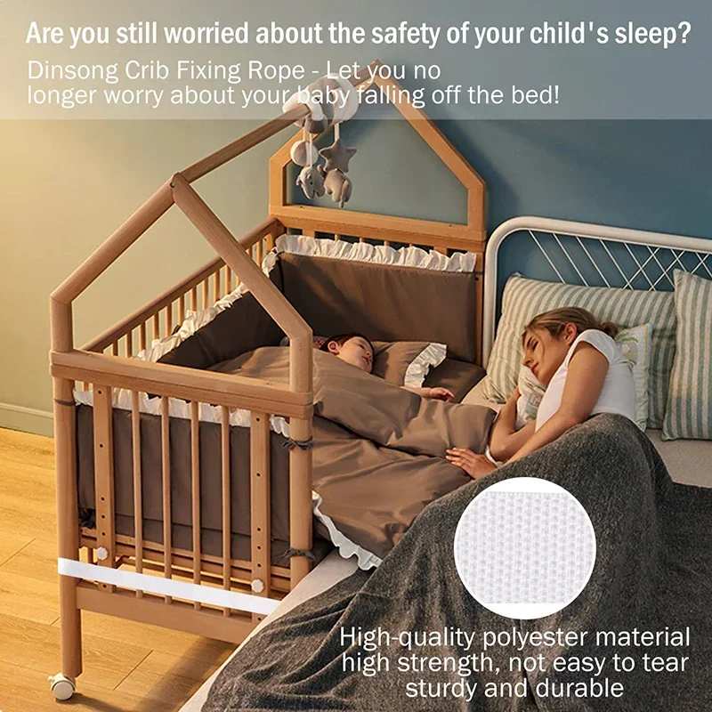 Bed Connector Mattress Strap Belt Sheet Baby Fixing Fasteners Holder Crib Bridge Ropes Straps Twin Connecting Twins Fixation baby bed strap