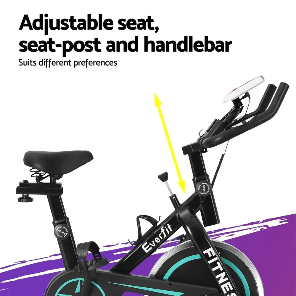 Sure! Here's an optimized title for your product: Everfit 10kg Flywheel 150kg Capacity Professional Spin Bike Gym home Use