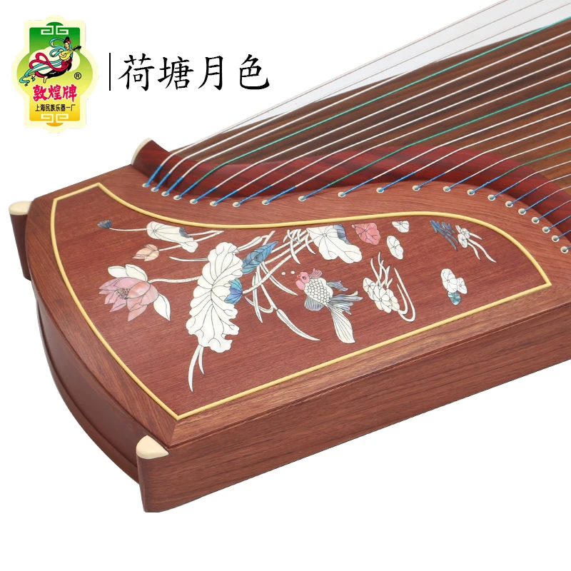 DunHuang GuZheng 694L Chinese 21 strings Zither 5 pattern for Musical Instrument