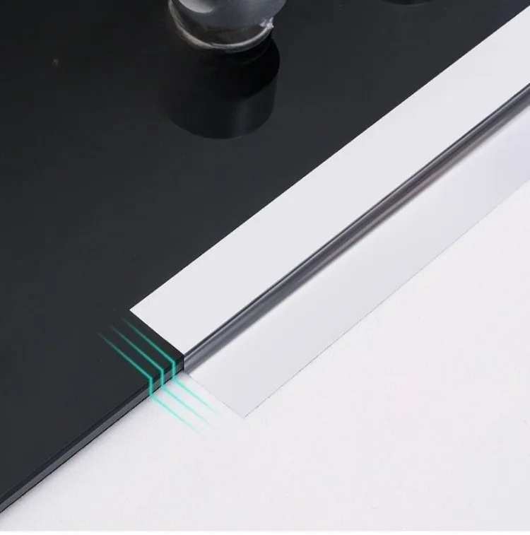 Aluminiumfolienband, 5–10 m, wasserdicht, ölbeständig, selbstklebend, für Küche, Herd, Spüle, Spaltabdichtungsstreifen, hitzebeständig, für Arbeitsplattenkanten – Detail 2