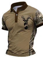La nouvelle chemise POLO à manches courtes pour hommes pour l'été 2025 présente une impression de motifs 3D décontractés à la mode et respirants. 2