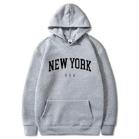New York City Graphic Hoodies for Men and Women - Grey, XL