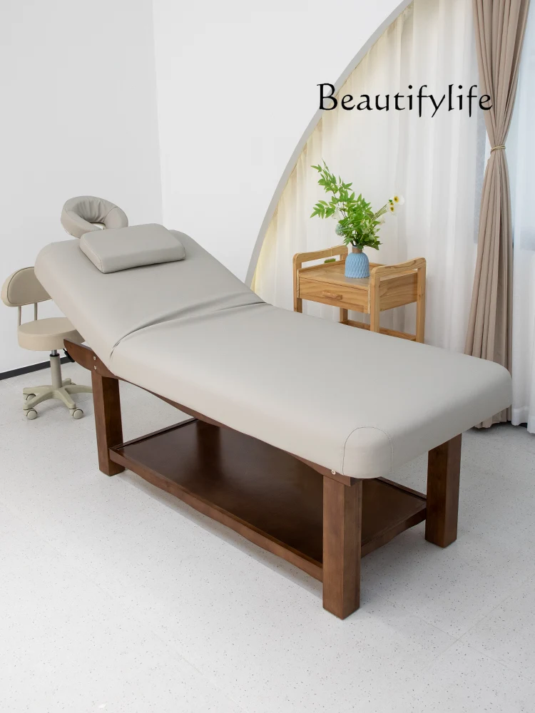 

Solid Wood Massage Couch for Beauty Use Electric Latex Massage Bed