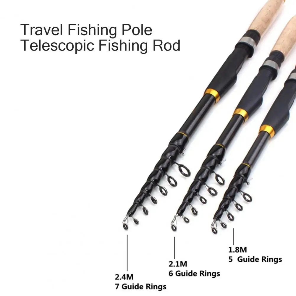 Fishing Rod Portable Retractable Fishing Pole High Strength