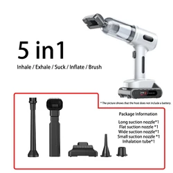Compact & Powerful Car Vacuum Cleaner - Portable Handheld Blower for Home and Auto Cleaning (No battery)