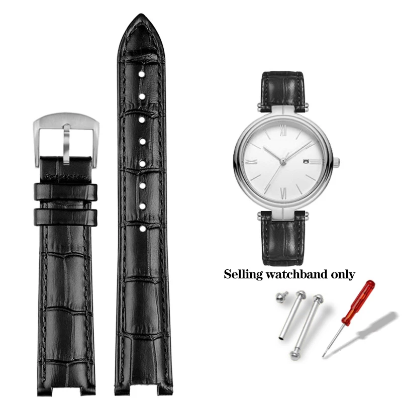 Cowhide Leather Watchband, Red Bracelet for Men and Women, Available in Various Sizes