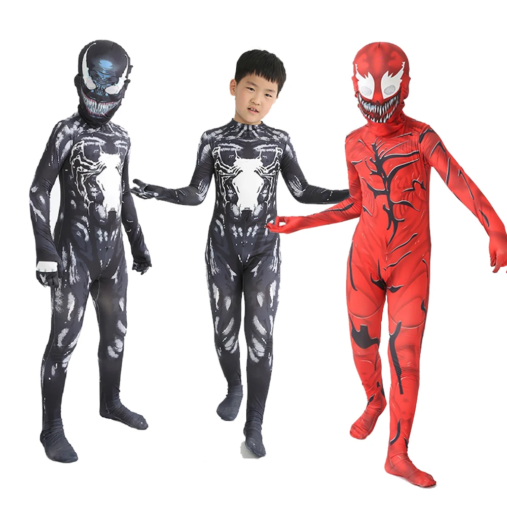 

New Venom Costume Cosplay Superhero Marvel Superhero Costume Cuit Jumpsuit Bodysuit Anime Halloween Adult Kids Kids Boys