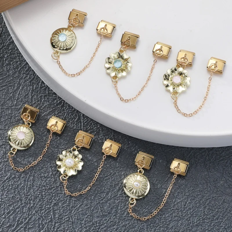 Tassel Chain Italian Charm Links Fit 9MM Stainless Steel Bracelet DIY Making