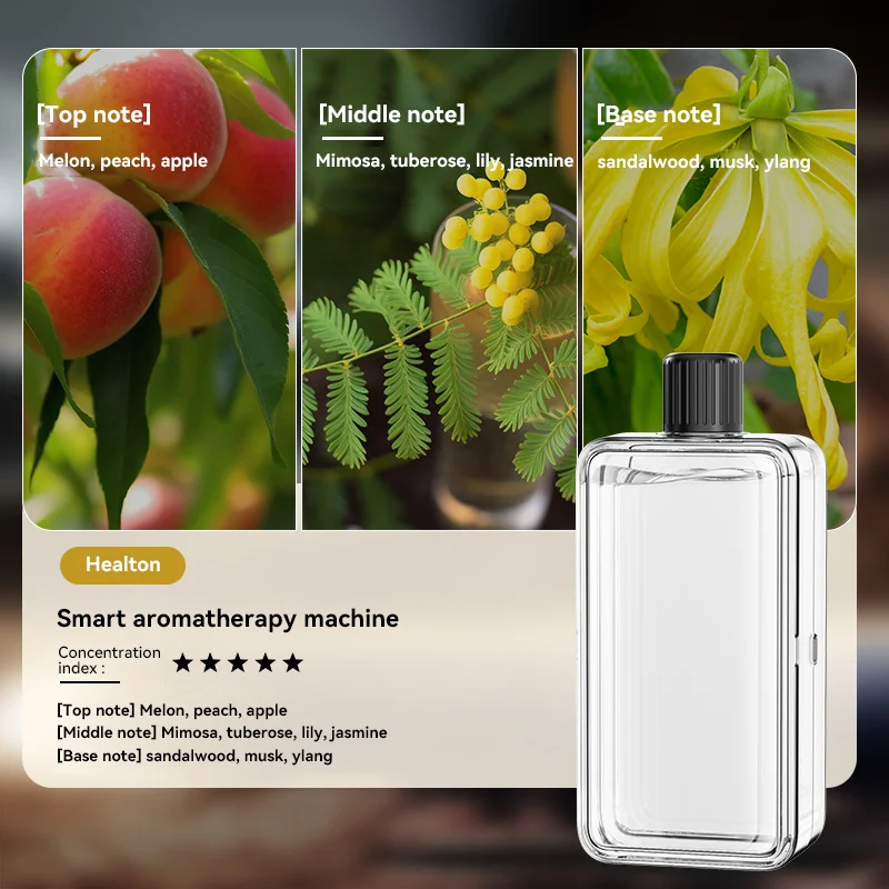 Portable Aromatherapy Oil Diffuser with 5-Speed Settings and Digital Display