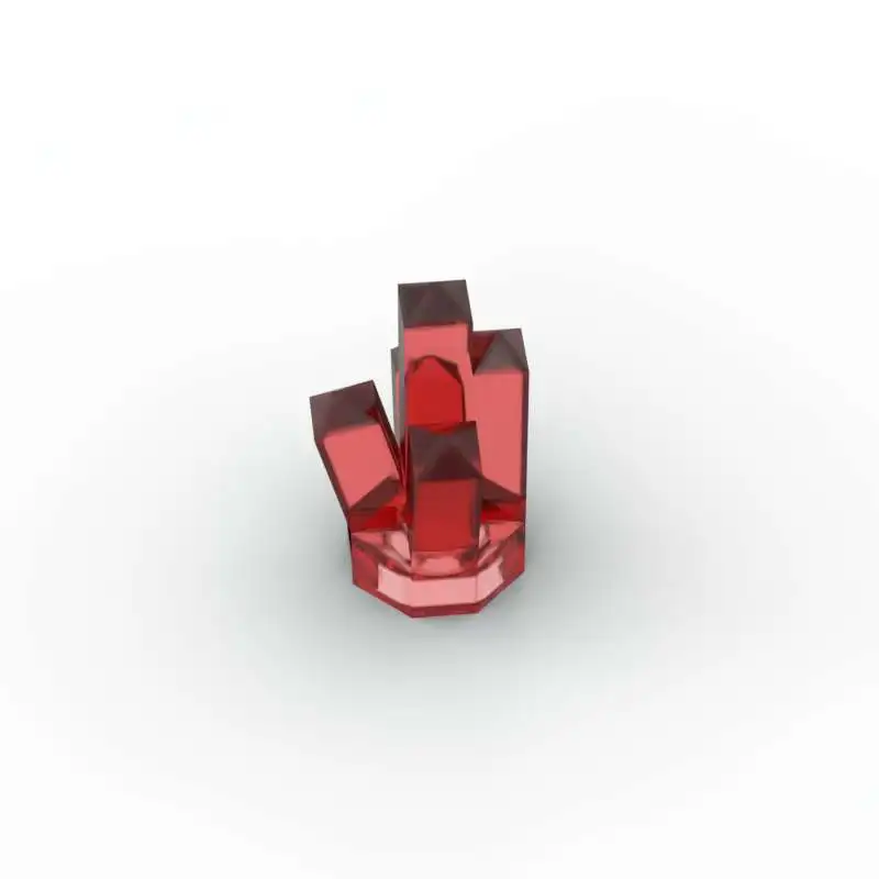 MOC 10PCS 30385 크리스탈 스톤 빌딩 블록 키트 귀중한 예금 투명 광석 광산 부품 벽돌 입자 장난감 어린이 선물