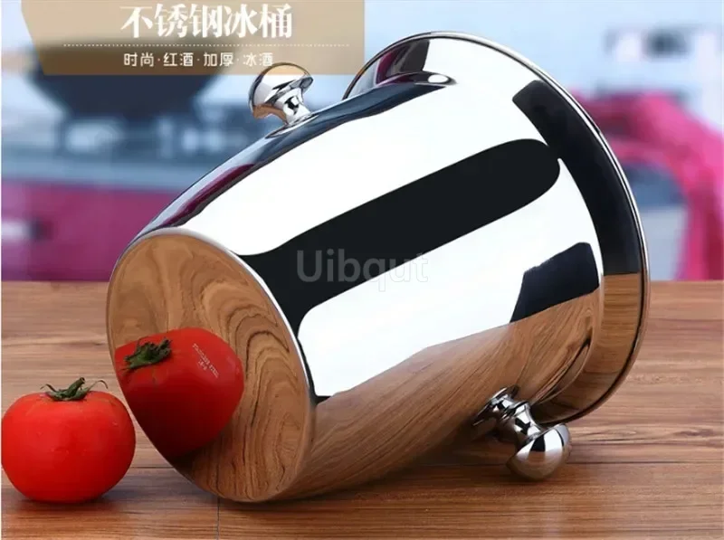 Gold stainless steel Ice Bucket Wine Cooler Whisky Chiller Barware bar tool Champagne Buckets wine bottle cooler beer bucket