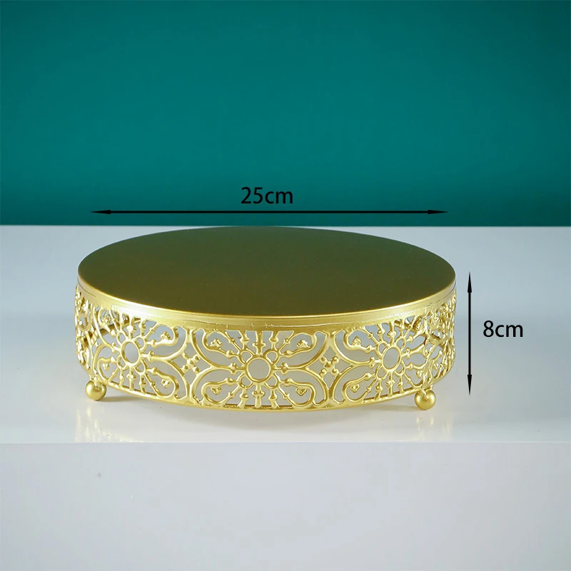 Stable Metal Dessert Table Cake Topper Display Stand Cupcake Plate Wedding Decorative Rack Pastry Tray Afternoon Tea Snack Stand