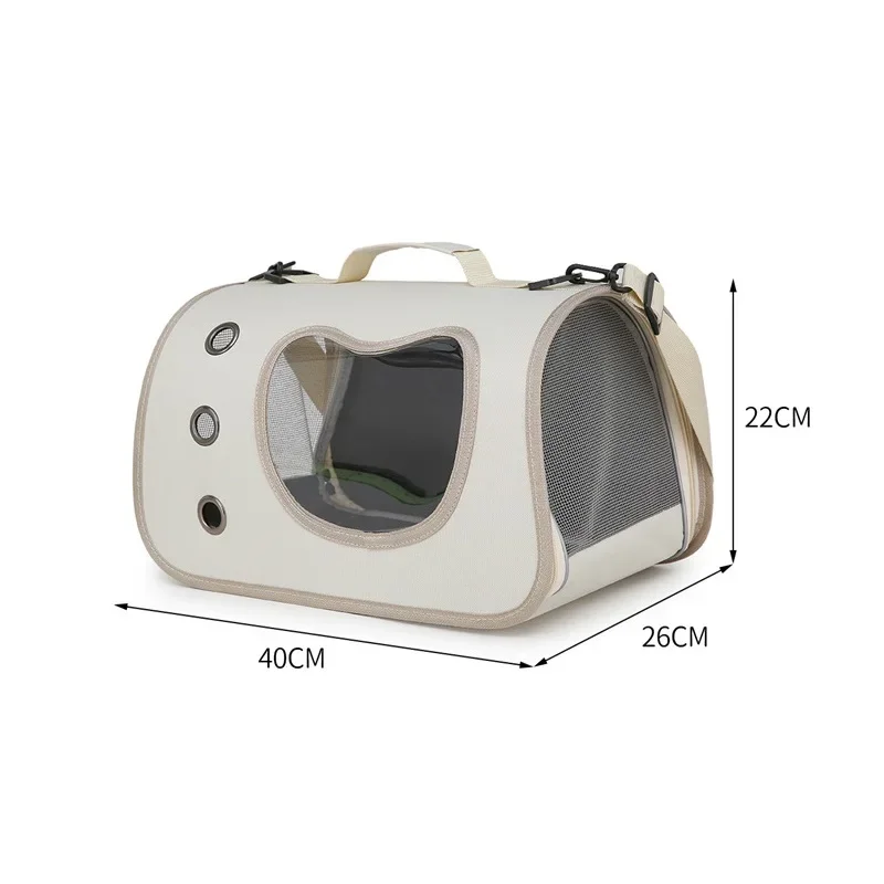 Cat Bag Portable Dog Tote Bag Breathable Dog Backpack Carrier Small Foldable Cat Carrier Large Space Travel Transport