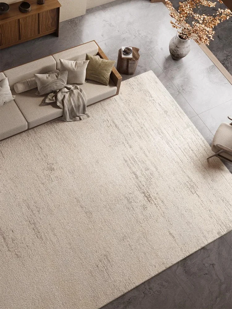 Cream Minimalist Carpet Comfortable Soft Living Room Carpets Luxury Decoration Beige Rugs Easy Care Stain Resistant Bedroom Rug 3